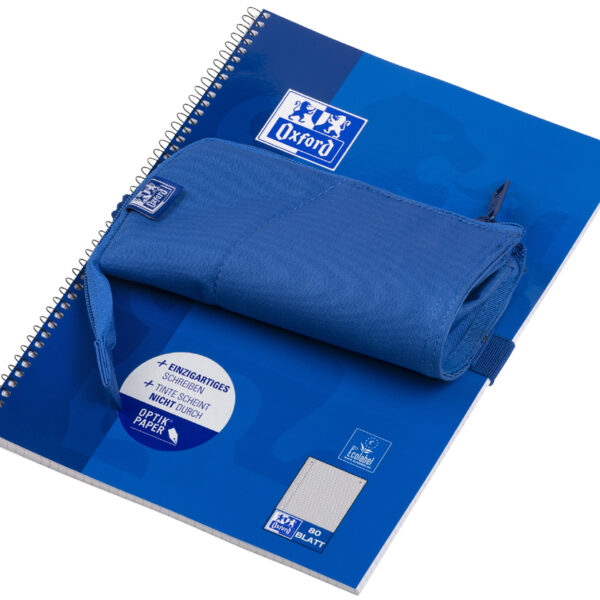 Oxford pennenetui 'Stand-Up', polyester, blauw