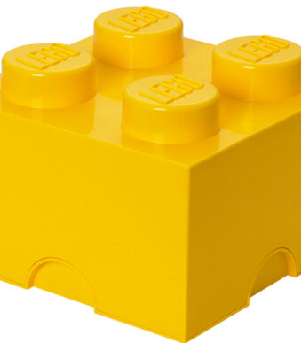 LEGO Opbergblok Storage Brick 4, 5,7 liter, geel
