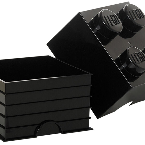 LEGO Opbergblok Storage Brick 4, 5,7 liter, zwart