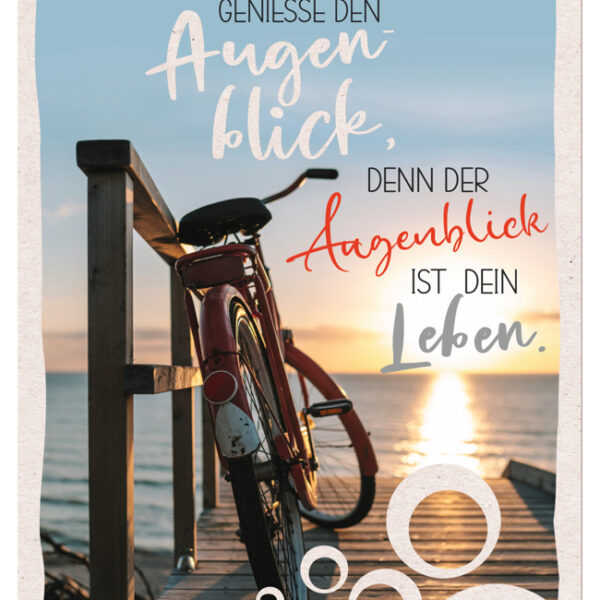 SUSY CARD Jongerenfeestkaart 'Fiets en steiger