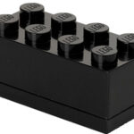 LEGO Snackbox Mini 8, 110 ml, zwart