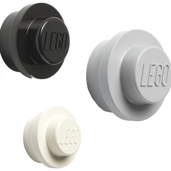 LEGO Kapstokhakenset, wit/zwart/grijs