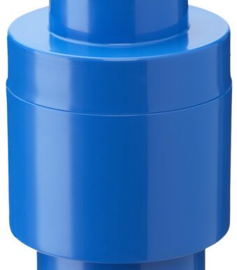 LEGO opbergbox ronde bouwsteen, 950 ml, blauw
