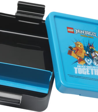 LEGO Ninjago lunchbox blauw/zwart