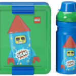 LEGO Drinkfles + Broodtrommel Lunchset Vuurwerkman