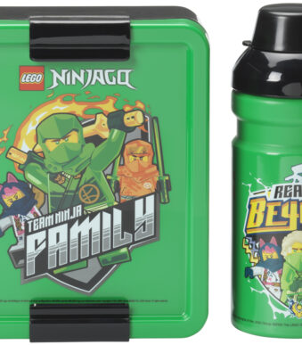 LEGO Ninjago lunchset met drinkfles en broodtrommel, groen