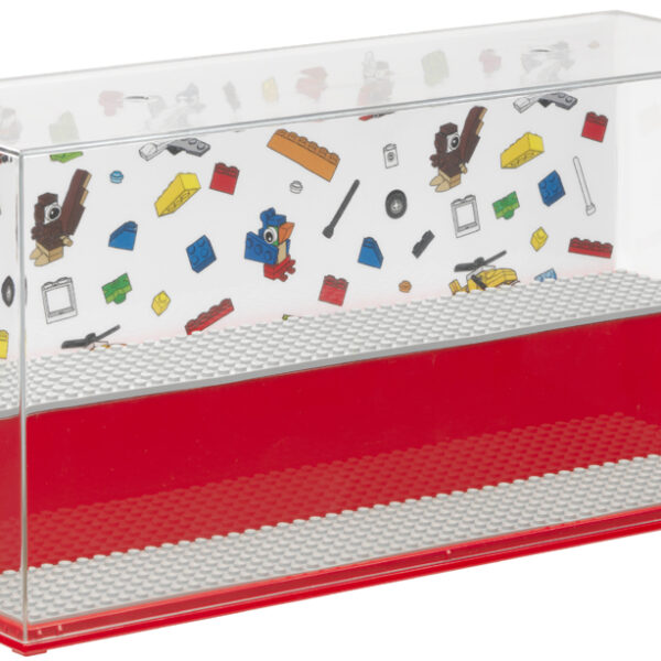 LEGO PLAY & DISPLAY CASE ICONIC Speel- en Vitrinekast, rood