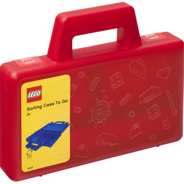 LEGO Sorteerdoos To Go, rood-transparant