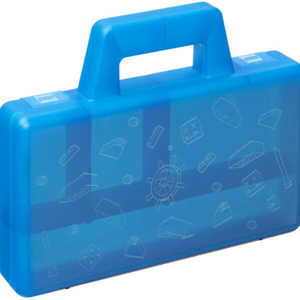 LEGO Sorteerkoffer to go, blauw-transparant