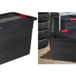 Bergboxen 'Eckhart', 24 liter, grafietgrijs/rood