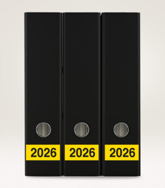 AVERY Zweckform Ordnerrugetiket '2026', 60x26 mm, geel