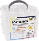 folia Sorteerbox, 3 niveaus, van PP, transparant