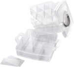 folia Sorteerbox, 3 niveaus, van PP, transparant
