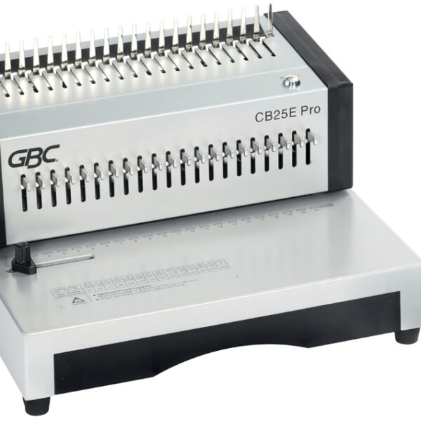 GBC CombBind CB25E Pro elektrische inbindmachine, zilver