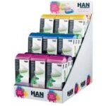 Leerkaarten Croco, liggend A8-formaat, display van 18 stuks