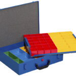 allit Metalen koffer voor kleine onderdelen EuroPlus Pro M 44/2L-59, blauw