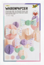 folia Honingraatpapier PASTEL, 30-laags, 210 x 330 mm, waterbestendig