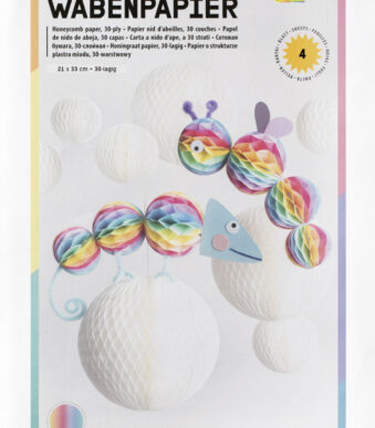 folia Honingraatpapier RAINBOW, 30-laags, 210 x 330 mm, natbestendig