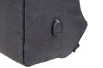Rugzak met USB-oplaadpoort, antracietkleur