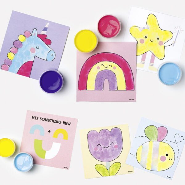 folia Vingerverf Set 'SWEET RAINBOW
