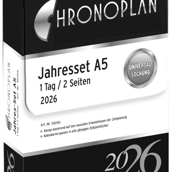 CHRONOPLAN Jaarset 2026, A5-formaat