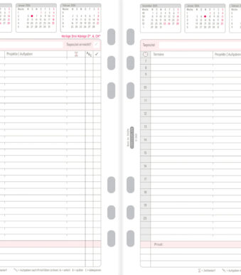 CHRONOPLAN Dagplanner 2026, 1 dag per pagina, A5-formaat