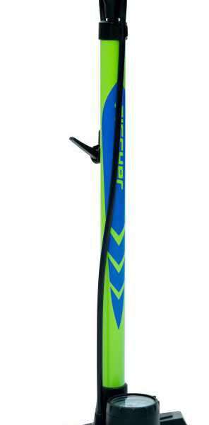 Fietsstandpomp met volumemeter, voor alle ventielen