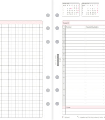 CHRONOPLAN Jaarset 2026, Midi, 96 x 172 mm