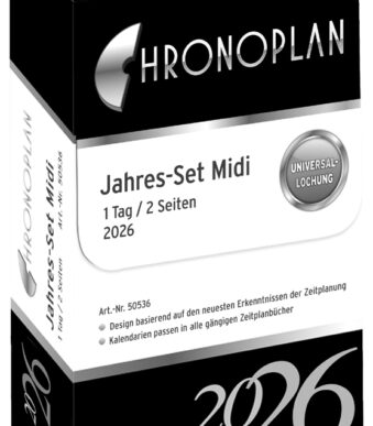 CHRONOPLAN Jaarset 2026, Midi, 96 x 172 mm