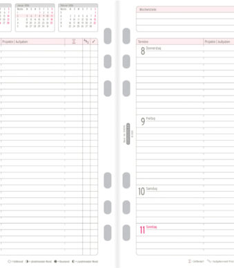 CHRONOPLAN Weekplanner 2026, 1 week/2 pagina's, A5, lijnen