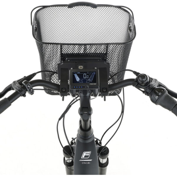 FISCHER fietsmand voor stuur E-Bike PLUS, zwart