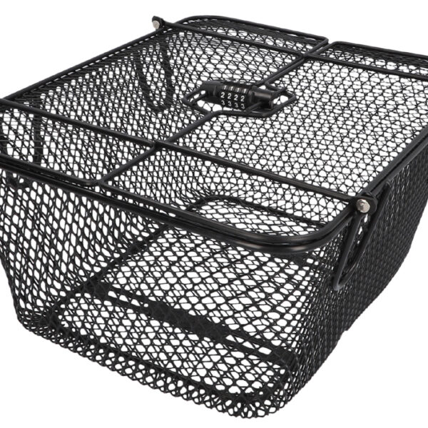 FISCHER fietsmand voor bagagedrager PLUS Safe, zwart