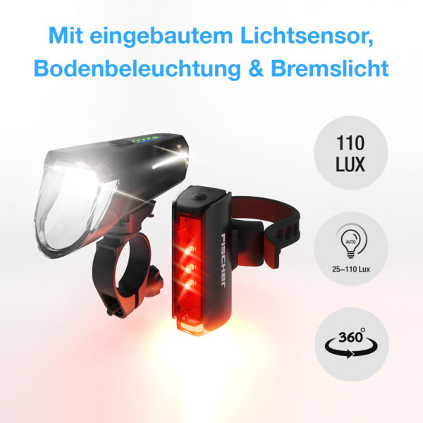 FISCHER LED-verlichtingsset TWIN STOP, 110 Lux