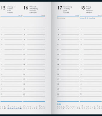 Glocken Buchkalender 'Miradur' 2026, zwart