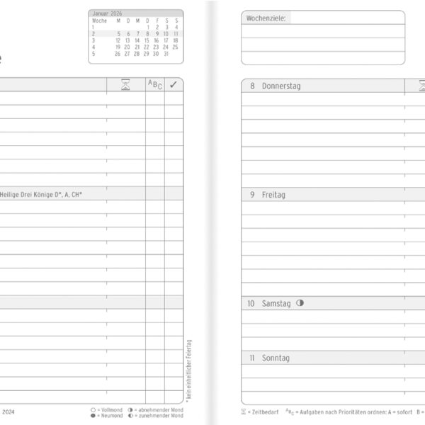 CHRONOPLAN Zakagenda Business Edition 2026, Mini