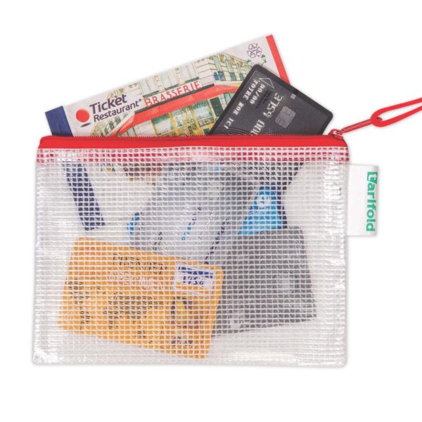 Ritssluitingmap Tarifold ZIPPER, rood, A6-formaat