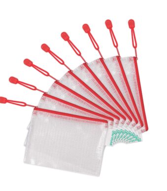 Ritssluitingmap Tarifold ZIPPER, rood, A6-formaat