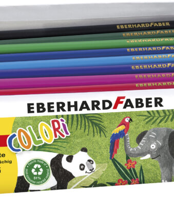 EBERHARD FABER Jumbo driekantige kleurpotloden Colori, set van 72