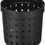 NHG opbergmand Seoul Round Organizer M, PP, zwart