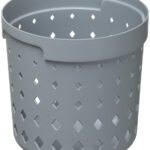 NHG Opbergmand SEOUL ROUND ORGANIZER M, PP, grijs