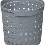 NHG Opbergmand Seoul Round Organizer L, PP, grijs