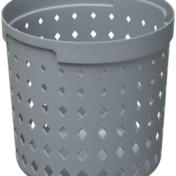 NHG Opbergmand Seoul Round Organizer L, PP, grijs