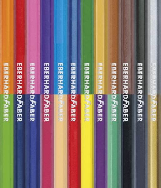 EBERHARD FABER Driekantige kleurpotloden COLORI DUO, etui met 12 stuks
