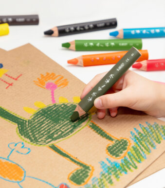 BIC Kids driehoekige kleurpotloden Multisurface, kartonnen etui 6 stuks