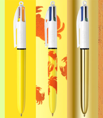 BIC 4-kleuren balpen, Collector Box, set van 15