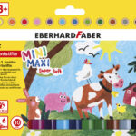 EBERHARD FABER 3-in-1 Jumbo kleurpotloden MINI MAXI, etui met 12 stuks