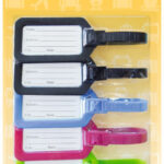 KLEIBER bagagelabel, set van 5, kleuren assorti