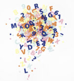 folia Vilt decoratie 'Letters & Cijfers', 200 stuks