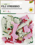 folia Vilten strooiversiering 'Winter', 170 stuks