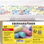 EBERHARD FABER Stoepkrijt, emmer met 100 stuks